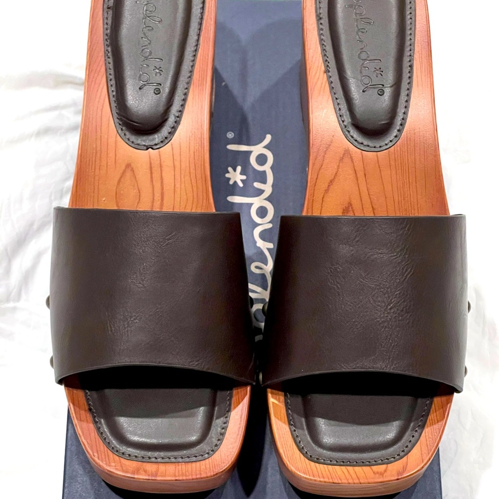 Brexlee Chocolate Brown Clogs by Splendid